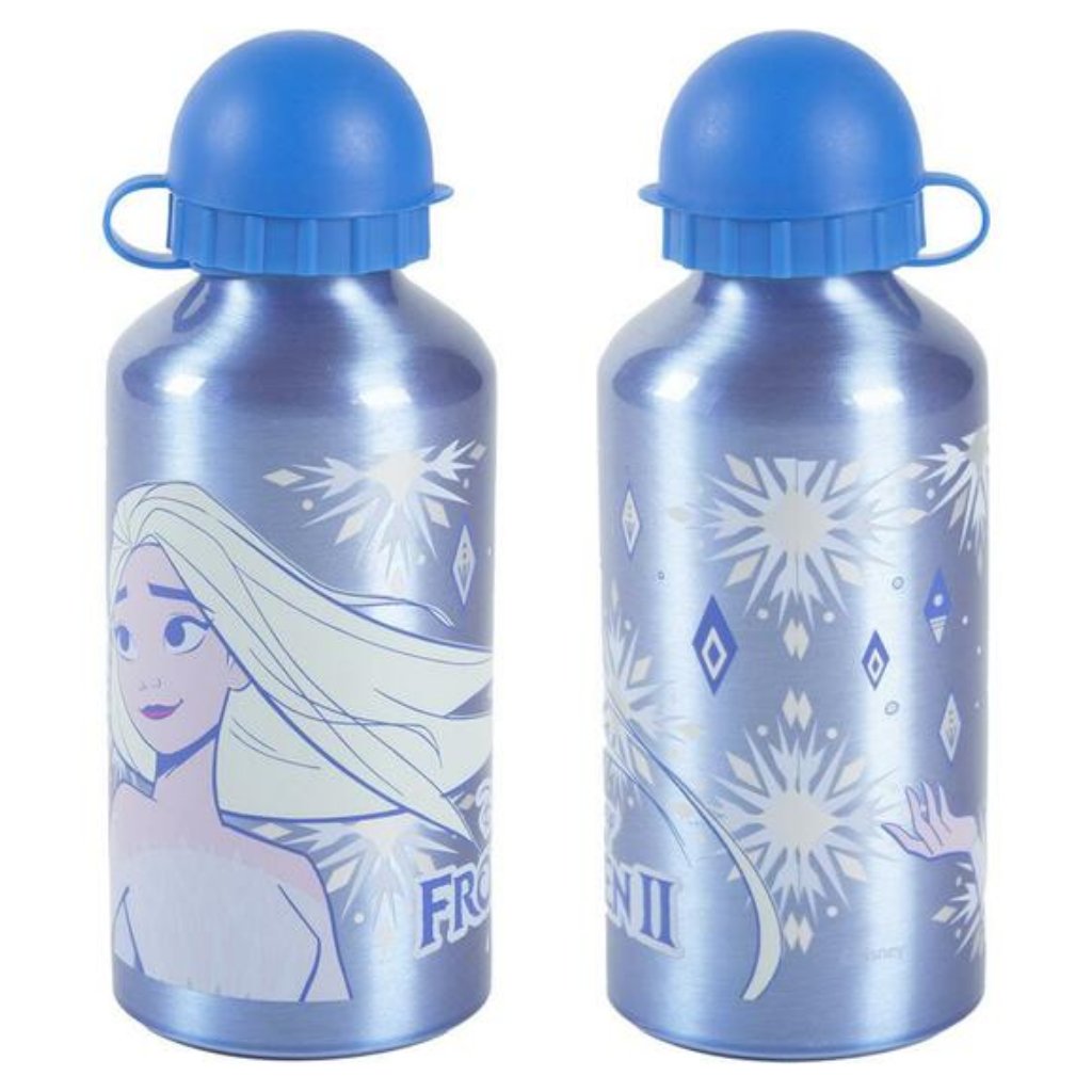 Botella cantimplora aluminio 500ml Frozen. Botella agua térmica Elsa C –