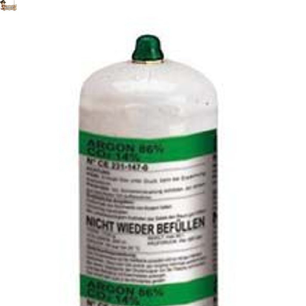 Bombona De Gas Para Soldar Mezcla Argón/CO2 (82%/18%) - 8 Litros, 200 Bar - Con Válvula Y Tapa
