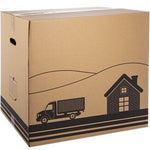 Lote 12 Cajas de cartón para almacenaje, mudanza, Tamaño grande 60x40x60 cms. Con asas.