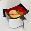 Bandeja silicona Air Fryer. Molde cesta AirFryer. Recipiente para freidora de aire. Resistente 230ºC, libre de BPA y apta para alimentos. Accesorios y utensilios Air Fryer