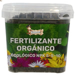 Abono fertilizante orgánico universal en pellet. Ecológico. Fertilizante NPK 5-5-10 peletizado con macroelementos y micro. Plantas de huerto, jardín, cítricos, verdes