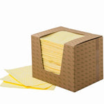 Toalla absorbente industrial de alta resistencia, para limpieza y prevención de derrames químicos en laboratorios. Absorbedor de humedades de agua, aceites, hidrocarburos y químicos.