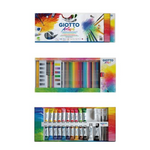 Kit Giotto de 65 piezas técnicas húmedas lápices acuarelables, temperas, lápices grafito. Bellas artes, dibujo,pintura