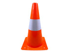 Cono señalización pequeño 30 cm. Cono deportivo para deporte, slalom, entrenamiento, fútbol. Cono de tráfico naranja con banda reflectante
