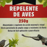 Repelente ahuyentador de aves, pájaros, palomas, golondrinas. Protege espacios, semillas o frutos. Fácil aplicación