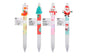 Colección completa de 4 Bolígrafos borrables fantasía. Edición Especial Christmas. Punta 0,5 mm. Escritura fina. Pack de 4