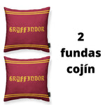 2 fundas frikis de Harry Potter .Cojín 45x45 ropa hogar, sofá, cama. Regalo decoración. Merchandising. Decoración salón, habitación, dormitorio friki.