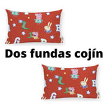 2 fundas frikis Peppa Pig .Cojín 30 x 50 ropa hogar, sofá, cama. Regalo decoración. Merchandising. Decoración salón, habitación, dormitorio friki.