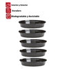 5 Platos negros biodegradables para cilindro de 10" STEWART BIO BLACK - bricoloco.com
