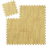 9 piezas loseta puzzle 30x30 imitación madera. Alfombrilla suelo antideslizante bebe, gimnasio, habitación.