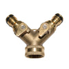 Conector Doble C/Grifo Laton