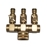 Conector Triple C/Grifo Laton