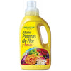 Abono plantas de flor, rosales, orquídeas. Líquido. Foliar con pulverizador o radicular por riego. Potencia la floración y estimula la brotación. - bricoloco.com