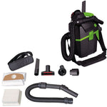 Aspirador soplador de polvo y hojas portable con asa. Aspiración potente 1200 W compacto y soplador eléctrico. Motor Bypass 1600l/m