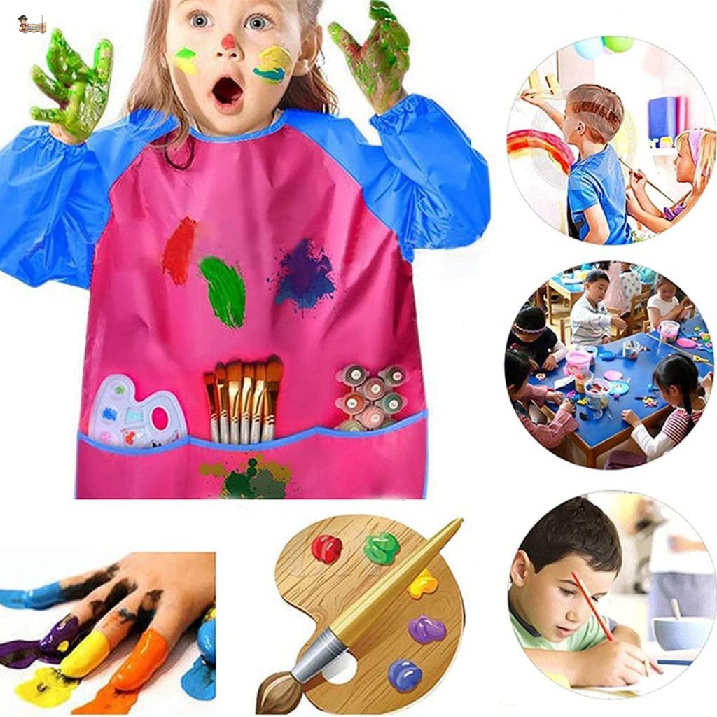 Delantal de león para niños y niñas, artes y manualidades para niños,  delantal impermeable para cocina para niños de 6 a 12 años, delantal de  pintura
