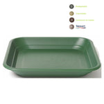 Bandeja de Maceta cuadrada Canal Goteo 30 cm. Verde Stewart Tray.