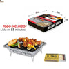 Barbacoa instantánea desechable de un solo uso para usar y tirar. ¡¡¡800 gramos!!!. Jardín, picnic, excursiones, camping. REGALO CERILLAS. - bricoloco.com8433774694984
