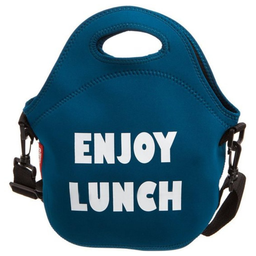 Bolsa bolso de neopreno azul original para transportar almuerzo hombre –