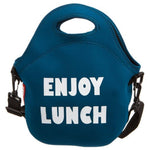 Bolsa bolso de neopreno azul  original para transportar almuerzo hombre y mujer para llevar comida al trabajo, gimnasio gym, playa.