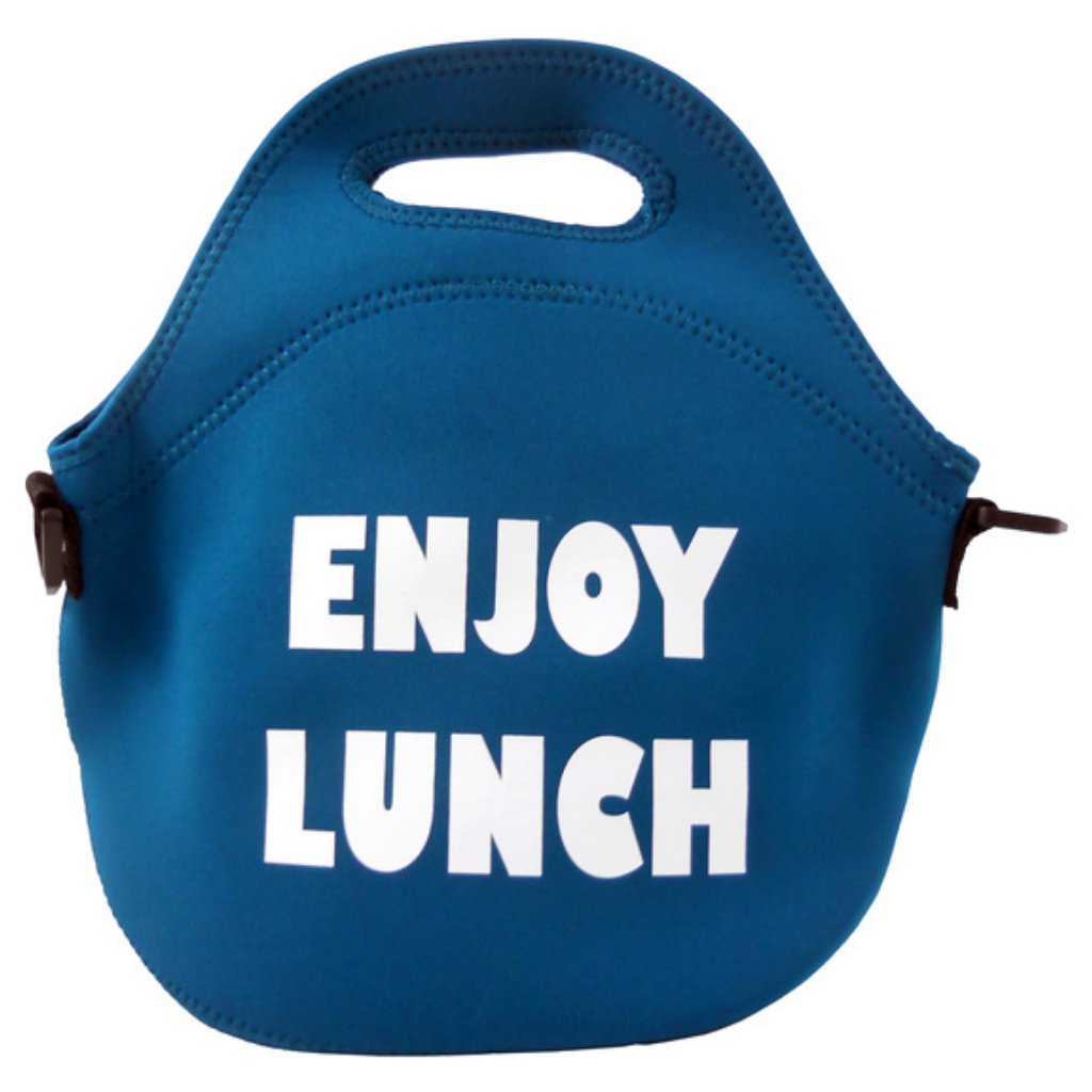 Bolsa bolso de neopreno azul original para transportar almuerzo