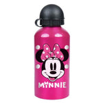 Botella cantimplora aluminio 500ml rosa Minnie Mouse. Botella agua térmica CO2 niño y niña. Regalo cumpleaños, comunión