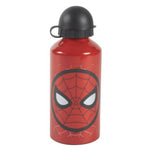Botella cantimplora aluminio 500ml Spiderman. Botella agua térmica Marvel CO2 niño y niña. Regalo cumpleaños, comunión