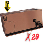 Caja cartón mudanza grandes XL 80x40x40 cm. capacidad 125 litros