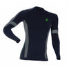 Camiseta Térmica Negra Manga Larga Termoregulable Active 1 elástica - bricoloco.comS