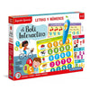 Clementoni. Boli interactivo letras y números. Tarjetas infantiles con ejercicios de letras y números - bricoloco.com