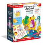 Clementoni. Boli libro interactivo amigos juguetes. Libro infantil con primeros ejercicios razonamiento y lógica. Colores y formas.