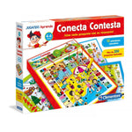 Clementoni. Juego educativo, juego de mesa niño y niña. Juego conecta contesta.