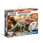 Clementoni. Juego  niños y adultos ciencia. Juegos familiares y educativos a partir de 4 años. ARQUEOJUGANDO dinosaurio T-Rex.