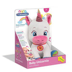 Clementoni. Peluche muñeco juguete interactivo baby unicornio. Regalos para bebes 6 meses niño niña. En español.