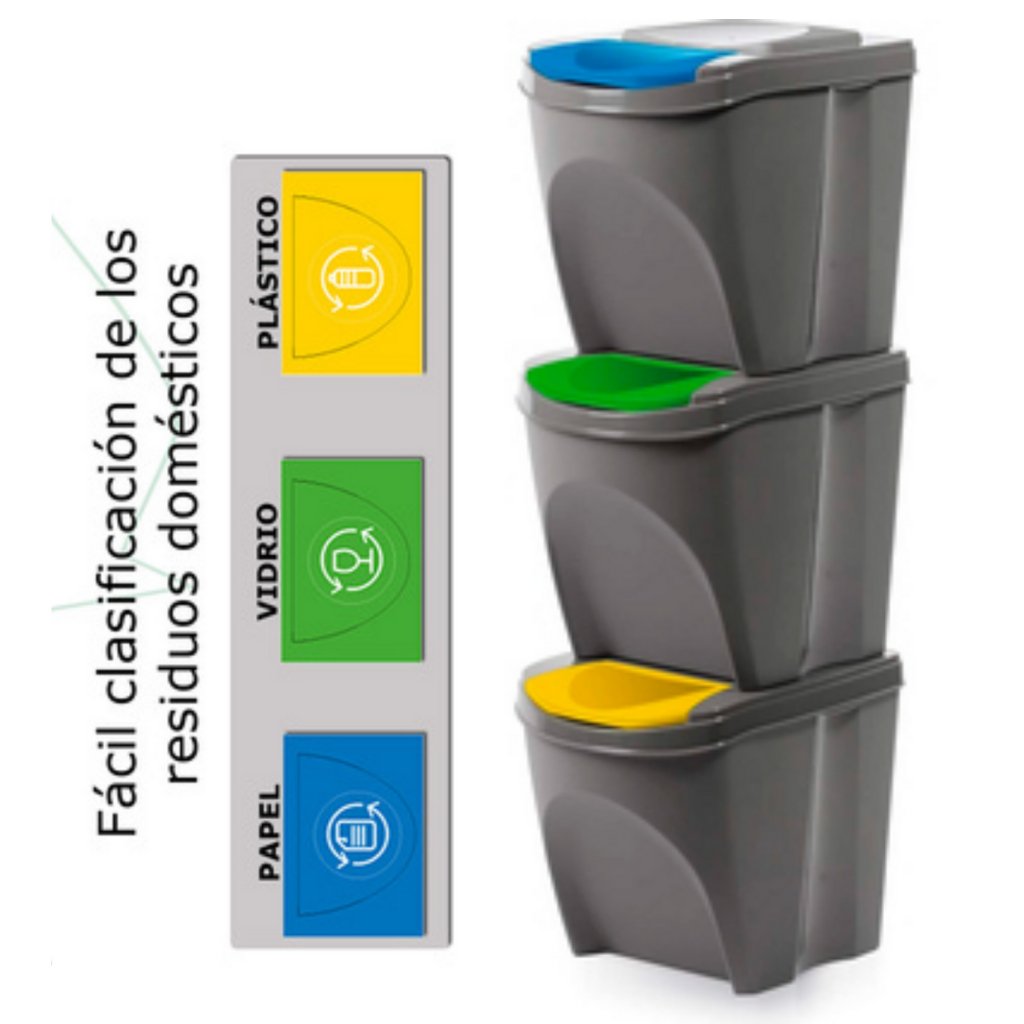 Cubo Basura Reciclaje El Corte Inglés Basura Extraíbles Cubos De