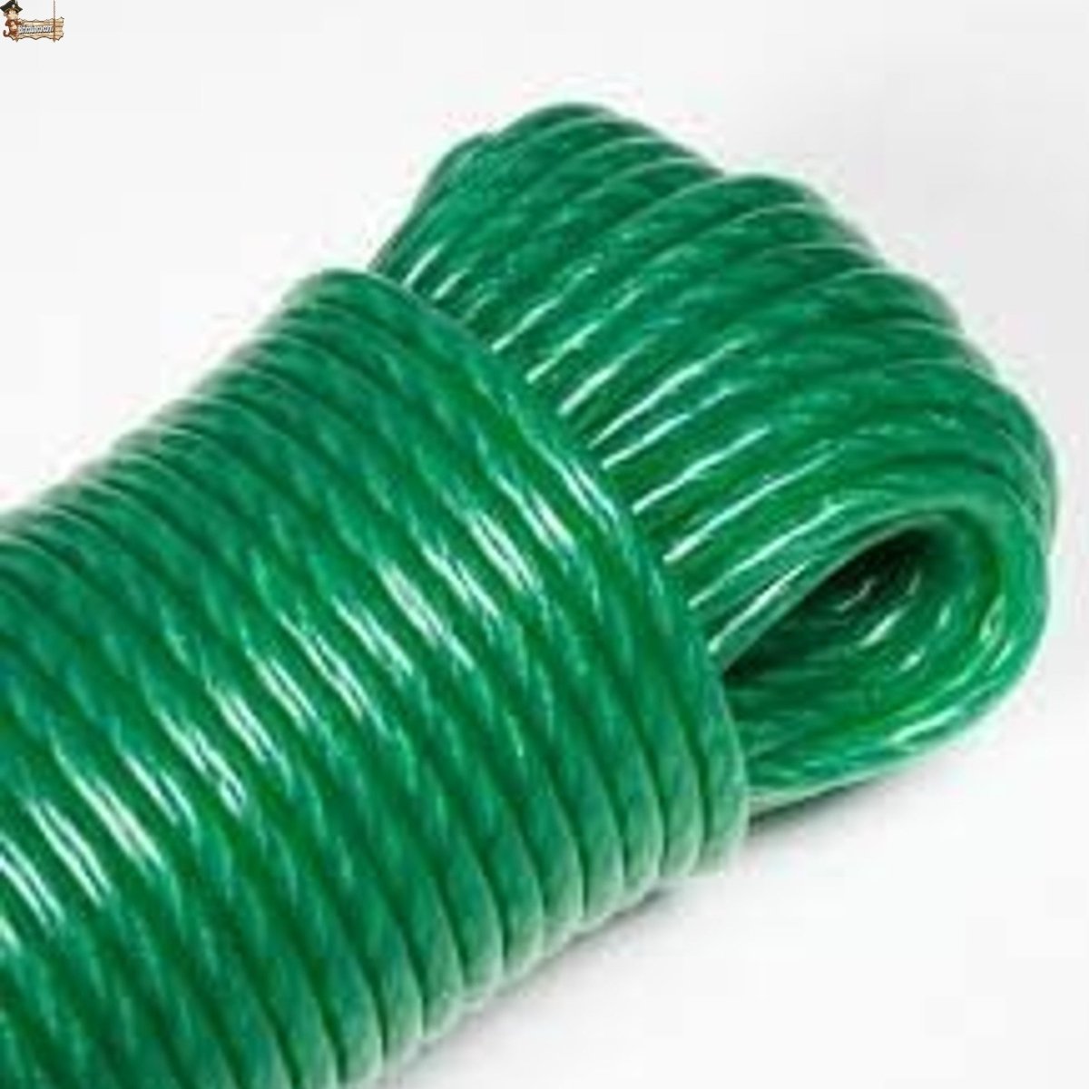 PrixPrime - Cuerda verde de PVC para tender la ropa 30m x 3mm