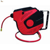 Enrollador automático manguera aire comprimido para compresor. Tambor 7+1 metro. METALWORKS. Retráctil.Manguera PVC flexible. - bricoloco.com