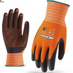 Guantes trabajo mecánico nitrilo 3L MicroDot. Nylon sin costuras. Puntos dots para ¡¡¡ MÁXIMO AGARRE !!!. Excelente adaptación a la mano.