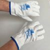 Guantes trabajo piel cuero vacuno. 3L Master NC. Par de guantes jardín, jardinería, construcción, conductor. Blanco. CE CAT II. - bricoloco.comTalla 7