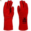 Guantes trabajo soldador 3L EcoForja 350. Soldadura profesional. Largo 350 mm. Serraje crupón vacuno. Cosido Kevlar. Forrados. Talla 9. - bricoloco.com1 par