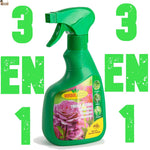 Insecticida, fungicida, acaricida Versol 400ml. Triple acción polivalente plantas interior o exterior. Contra pulgón, cochinilla, mildiu, ácaros...