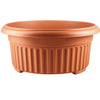 Jardinera baja Corintia Clásica Terracota Grande 45 cm. Maceta baja robusta para jardín o terraza - bricoloco.com1 ud.