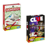 Kit lote juegos de mesa de viaje para niños y adultos. Lote Monopoly y Cluedo en español. Juegos de viaje.