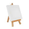 Kit manualidades, set pintura lienzo y caballete para pintar 10x10 cm. Caballete sobremesa. Pintura niños y adultos. Minicaballete - bricoloco.com1 uds