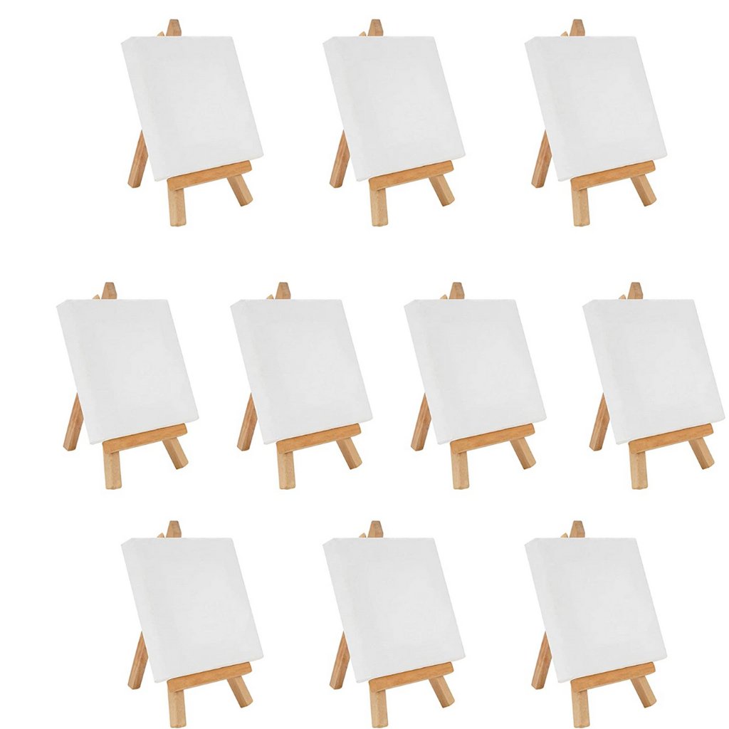 JUSTDOLIFE - Juego de 12 tablas de lienzo para pintar, 3.1 x 3.1 in, tamaño  mini, para pintar, pintar, pintar, pintar, pintar, pintar, para el hogar