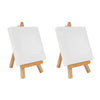 Kit manualidades, set pintura lienzo y caballete para pintar 15x15cm. Caballete sobremesa. Pintura niños y adultos. Minicaballete - bricoloco.com2 uds