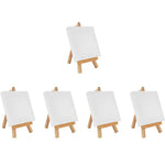 Kit manualidades, set pintura lienzo y caballete para pintar 15x15cm. Caballete sobremesa. Pintura niños y adultos. Minicaballete