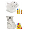 Kit set juego manualidades infantil para niños, niñas y adultos. Hucha cerámica para pintar. Figura decoración - bricoloco.comPack perro y gato