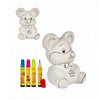 Kit set juego manualidades infantil para niños, niñas y adultos. Hucha cerámica para pintar. Figura decoración - bricoloco.comRatón