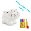 Kit set juego manualidades infantil para niños, niñas y adultos. Hucha cerámica para pintar. Figura decoración - bricoloco.comPerro