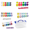 Kit Set maletín de 30 temperas de colores distintos con 3 pinceles. Material de dibujo infantil y adultos. Temperas colores - bricoloco.com